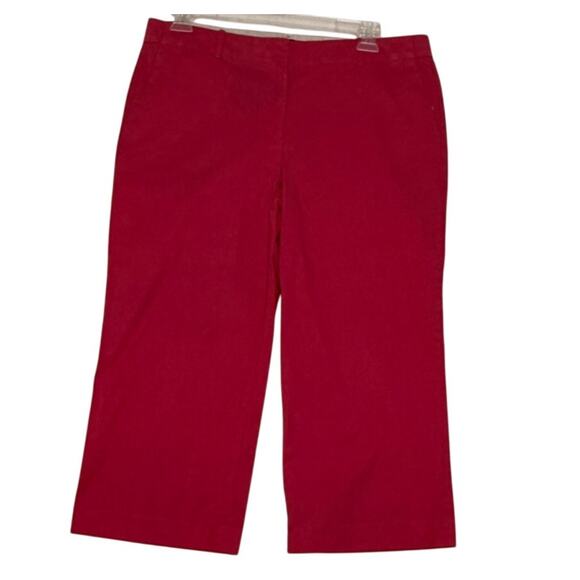 Talbots The Perfect Cropped Capri Pants Size 16 Wide Leg - Picture 1 of 7